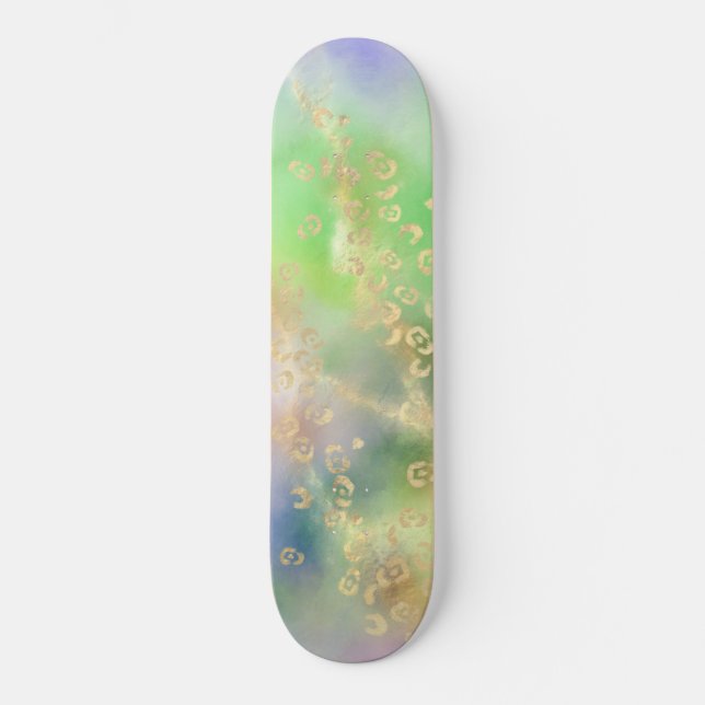 Skateboard Leopard Paint Series Design 4 (Anverso)