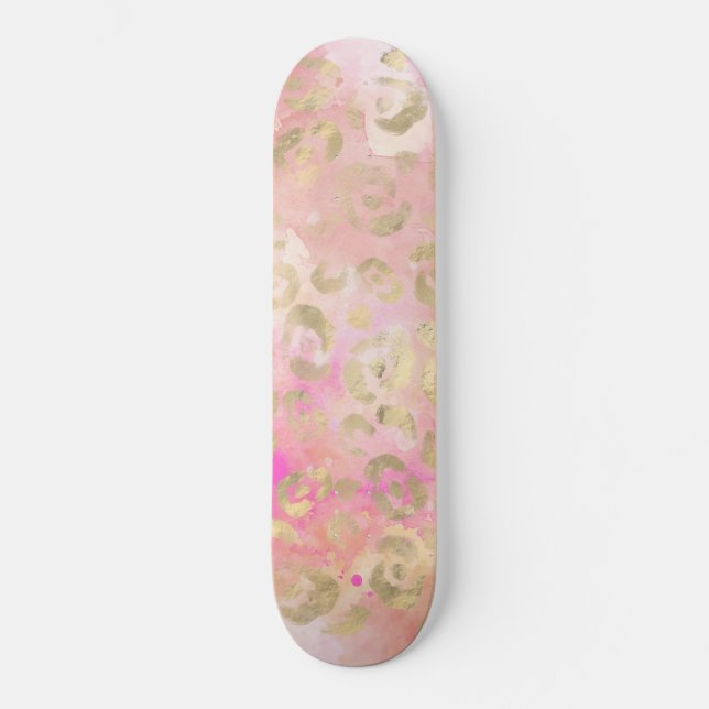 Skateboard Leopard Paint Series Design 5 (Anverso)