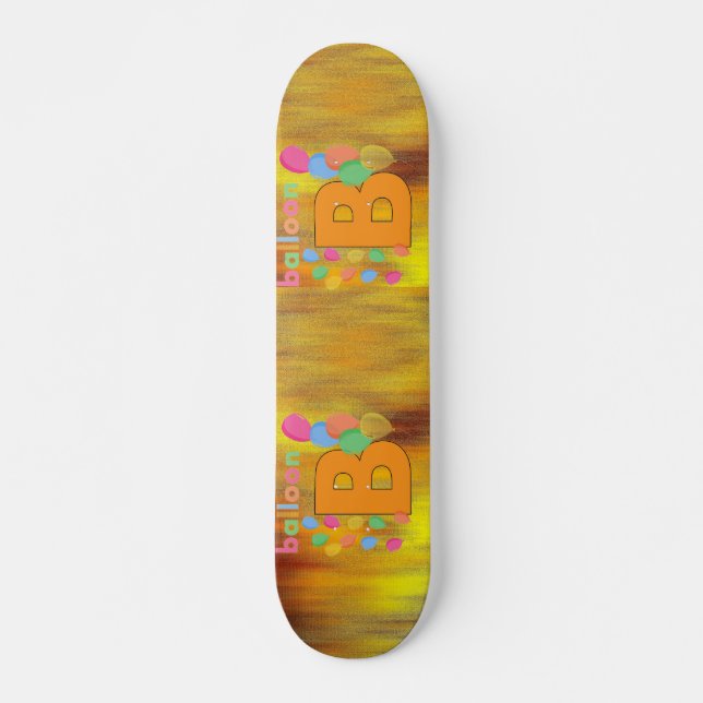 Skateboard Letra balonina B Skyboard (Anverso )