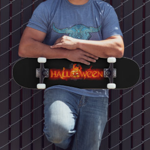 Skateboard Letras ígneas masivas de SlipperyJoe's Halloween c