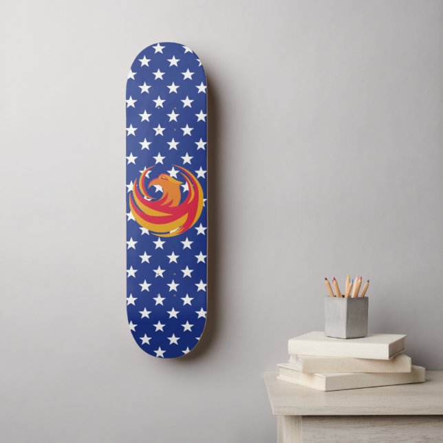Skateboard - Levantamiento Del Fénix (Arte de la pared)