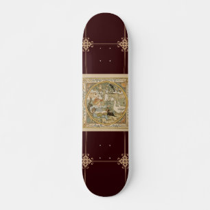 Skateboard Leyendo tablero de patines divertidos