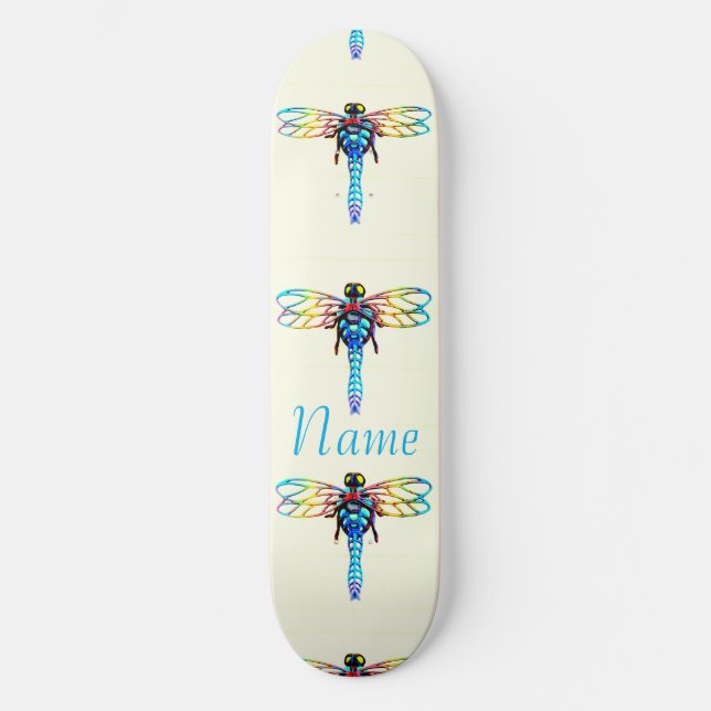 Skateboard libélula iridiscente Thunder_Cove (Anverso)