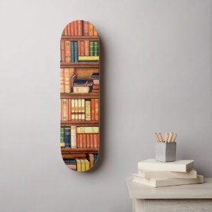 Skateboard Librería de libros antiguos