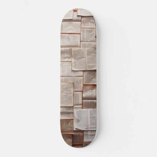 Skateboard Libros de época (Anverso)