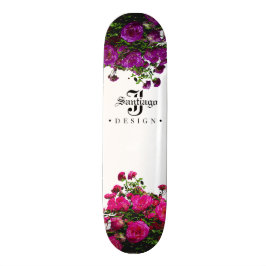 Skateboard Lienzo floral