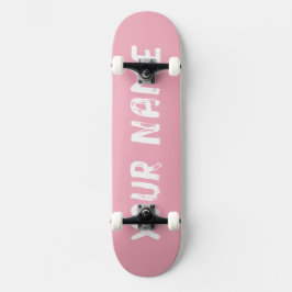Skateboard Ligero Rosa Cute Girly