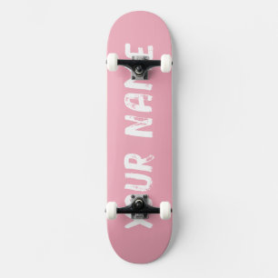 Skateboard Ligero Rosa Cute Girly