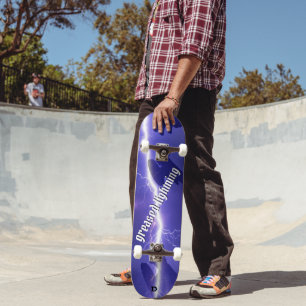 Skateboard Lightning Negrita Negrita Greasing Lightning Dd Br
