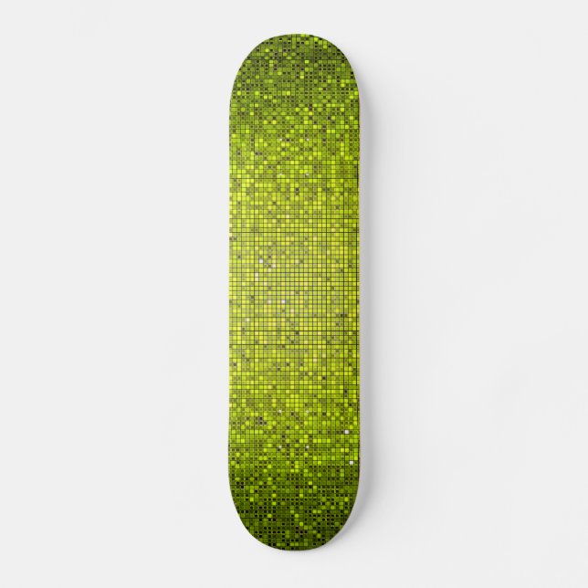 Skateboard Lime Purpurina Sequin Disco Glitz Comp (Anverso)
