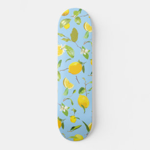 Skateboard Limón acuático y hojas 3