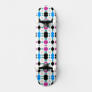 Skateboard Lindo patrón azteca colorido