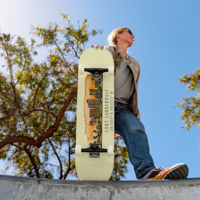 Skateboard Línea aérea y coordenadas de Fort Lauderdale (Exterior 1)