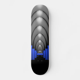 Skateboard Línea Azul delgada de la policía