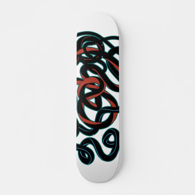 Skateboard Línea de estilo de graffiti (Anverso )