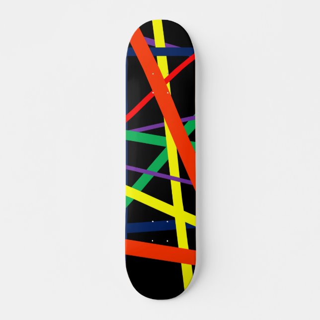 Skateboard Lineado multicolor (Anverso )