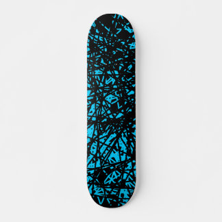 Skateboard Líneas abstractas - Azul cielo