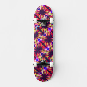 Skateboard Líneas abstractas de color lindo lanzar almohada i