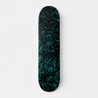 Skateboard Líneas abstractas - Moss Green