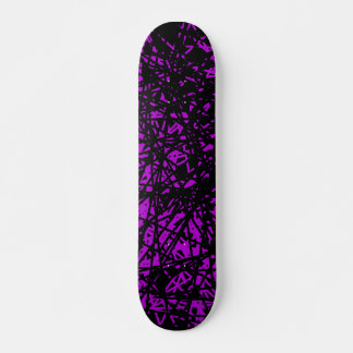 Skateboard Líneas abstractas - Púrpura