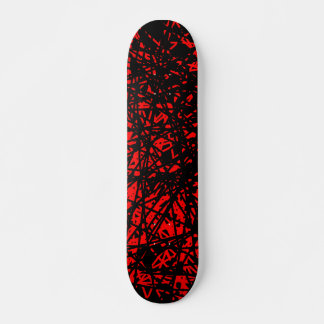 Skateboard Líneas abstractas - Rojo