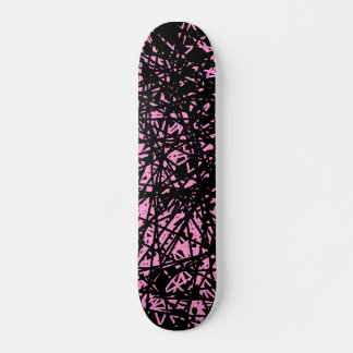 Skateboard Líneas abstractas - rosa