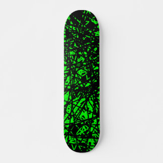 Skateboard Líneas abstractas - Verde