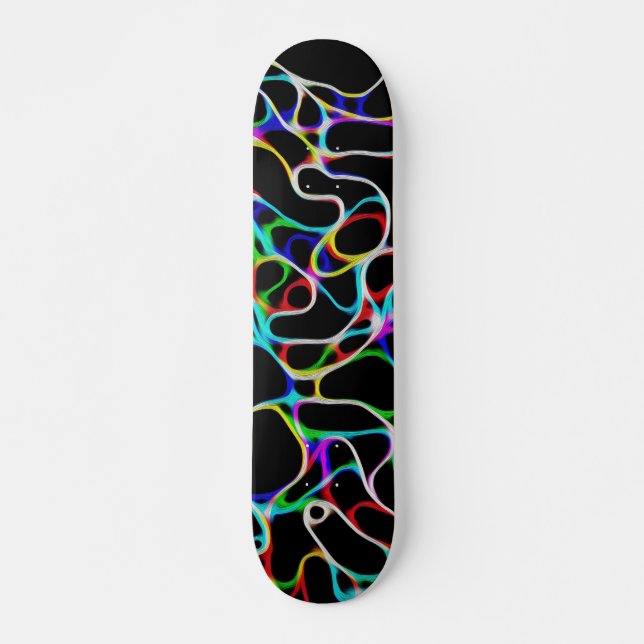 Skateboard Líneas curvadas multicolor de Guay (Anverso )