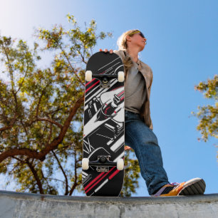 Skateboard Líneas de velocidad de coche de carreras de Fórmul