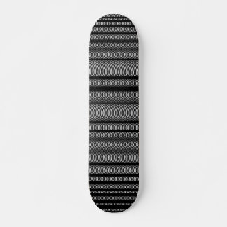 Skateboard Líneas onduladas negras