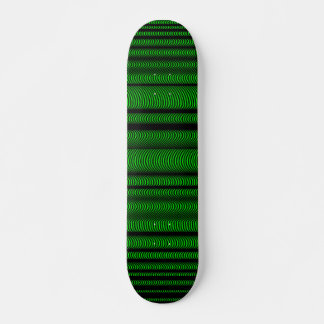 Skateboard Líneas onduladas negras - En verde