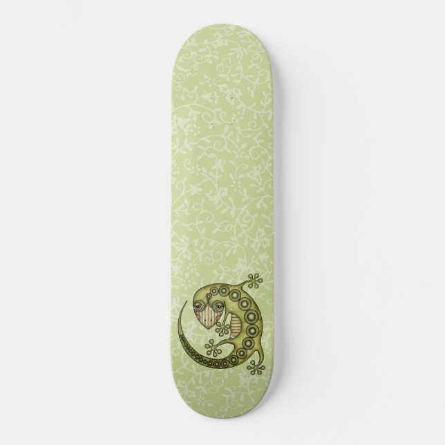 Skateboard Lizard verde (Anverso)