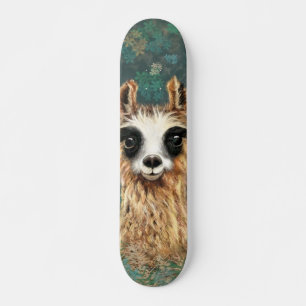 Skateboard Llama a bebé curiosa - linda