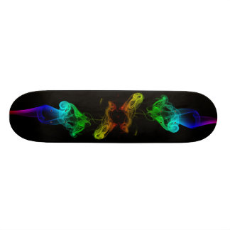 Skateboard Llama del arco iris