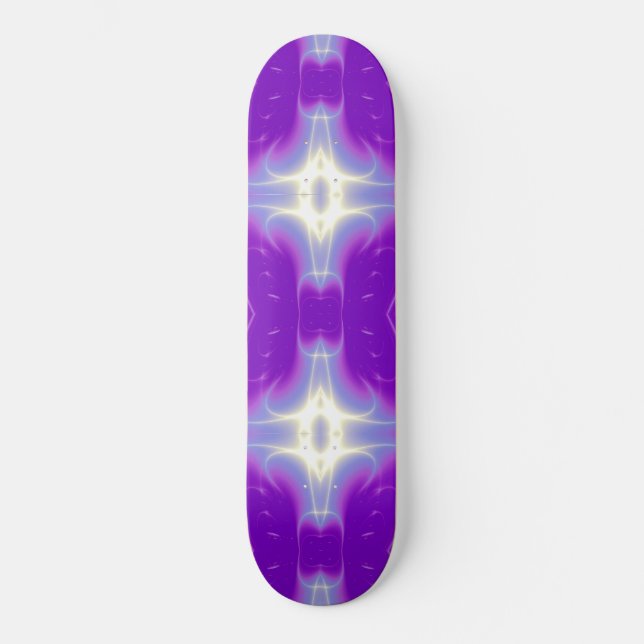 Skateboard LLAMA FRACTAL , violeta (Anverso)