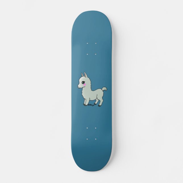 Skateboard Llama linda (Anverso)