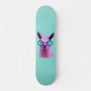 Skateboard Llama rosa Guay! Cubierta de patinaje de Flip Flop