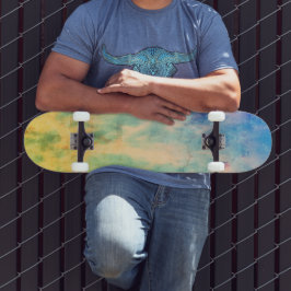 Skateboard Llamas amarillas