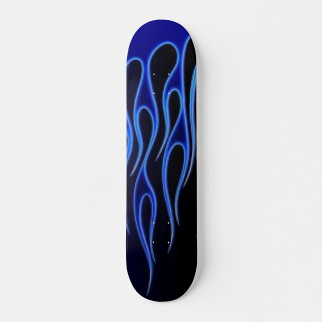 Skateboard llamas azules (Anverso )
