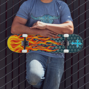 Skateboard Llamas Cruzadas