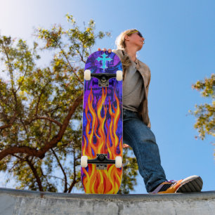 Skateboard Llamas Cruzadas