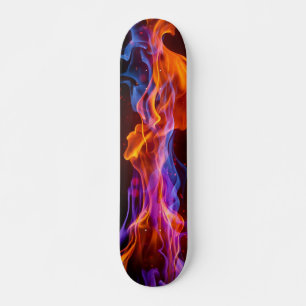 Skateboard Llamas multicolores de colores
