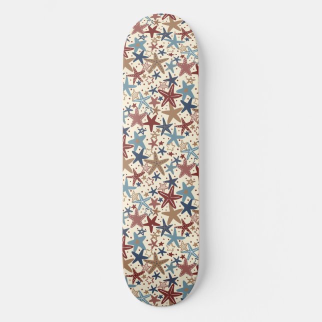 Skateboard Lleno de Estrellas (Anverso)