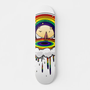 Skateboard Lluvia arcoiris