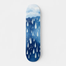 Lluvia blanca azul cae patrón de día lluvioso