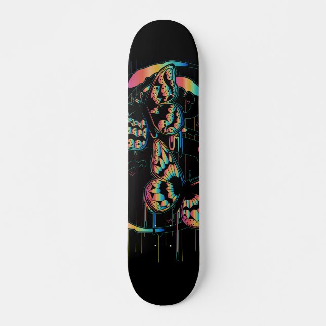 Skateboard Lluvia de mariposa (Anverso )