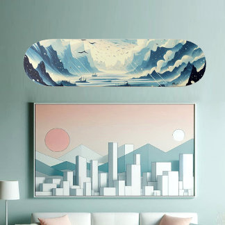 Skateboard Lluvia Granizo Aves Migratorias Nieve Montañas Pai