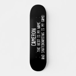 Skateboard Lo Mejor Es Mi Nombre Personalizado Grunge