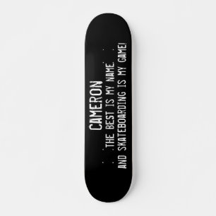 Skateboard Lo Mejor Es Mi Nombre Personalizado Grunge