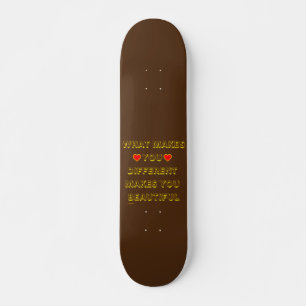SKATEBOARD LO QUE TE HACE DIFERENTE TE TE HACE BELLO
